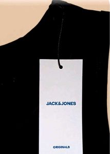 Authentic Jack &amp; Jones Black Camo Logo Tank Top