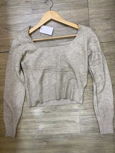 Cozy Square Neck Top - XS