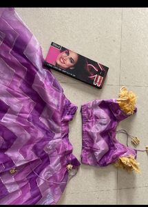 Designer Purple Chevron Lehenga Choli