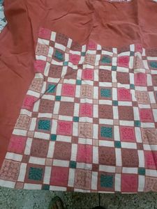 Heavy Casement Multicolour Bedsheet Without Pillow