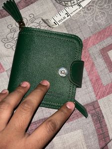 Elegant Dark Green Leather Wallet