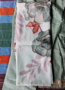 Women Embroidery Kurti Pant Dupatta Set