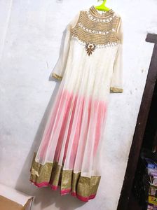 GOWN WITH PEARL WORK