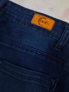 Flared Blue Denim Jeans