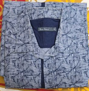 Stylish Blue Printed Men's Shirt