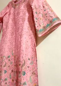 Pink Plazo Dress