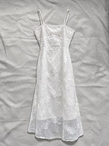 Y2K white dress