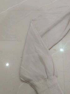 Ribbed Knit  korean Top with Sheer Sleeves