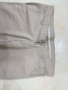 Khaki straight good looking Pants