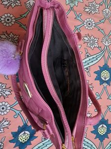 Stylish Purple Quilted Tote Bag