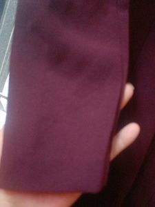 Burgundy Long Sleeve Dress