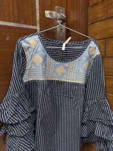 Striped Bell Sleeve Top