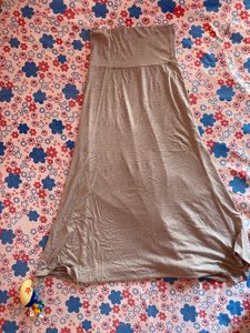 Women's Comfortable Grey Maxi Skirt