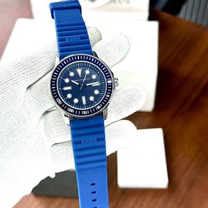 ARMANI EXCHANGE MENS BLUE STRAP WATCH