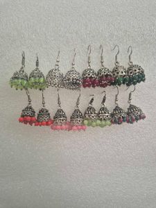 Ethnic Jhumka Earrings Set - Unused