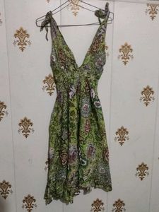 Bohemian Floral Print Summer Dress