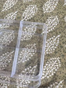 Clear 4 Compartment Storage Container