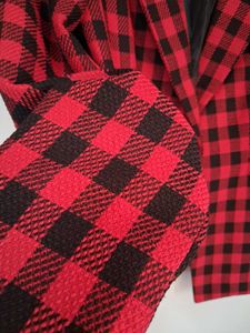 Red check blazer