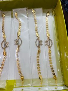 Elegant Gold Tone Bracelet rakhi for men