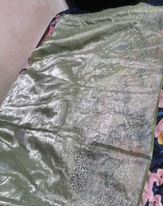 Embroidery saree with stitched blouse upto 42