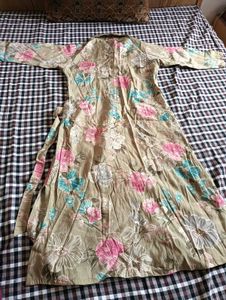 Floral Print Cotton Kurta