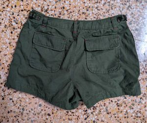 Y2K Stylish Olive Green Shorts
