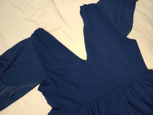 Elegant Navy Blue Maxi Dress