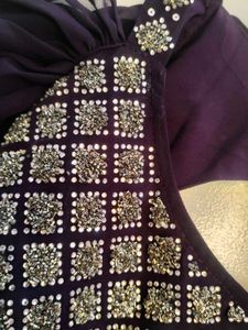 Predraped in purple