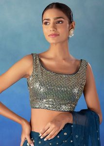 Georgette ready to wear ruffle Saree Set