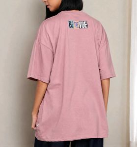 Graphic Print Drop-Shaulder sleeves Oversized T-Sh