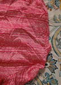 🩷 Pink &amp; White Striped Button-Up shirt