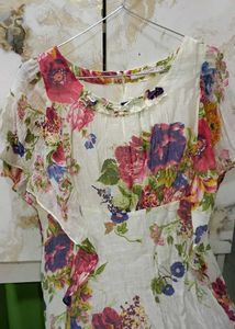 Chic Floral Print Top