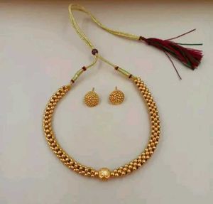 Gold Plated Necklace & Earring Set
