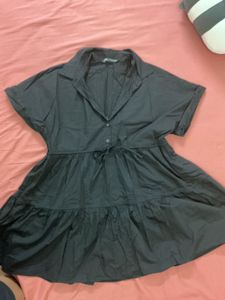 ZARA Chic Black  Tiered  Dress