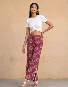 Women Wide Leg Floral Palazzo Pant