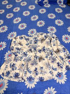 Boho Floral Print Kurta Top