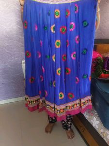 Vibrant Embroidered Ethnic Skirt