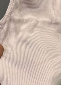 Pink Ribbed Zip-Neck Tank Top