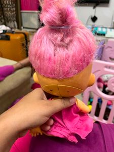 Cry Babies Doll with Pink Hair
