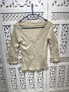 💝Chic V-Neck Long Sleeve Top G