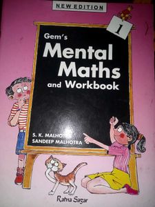 Gem's Mental Maths and Workbook - Class 1