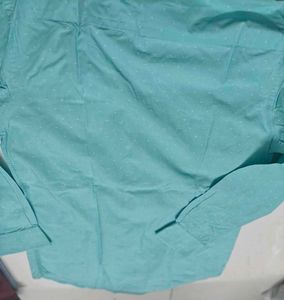 Park Avenue Men's Teal Polka Dot Button-Up Shirt