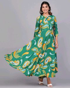 💚🧡Full Ghera Kurta