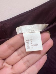 H&amp;M Burgundy Dress