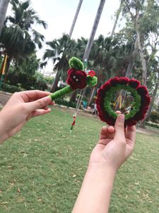 Handmade Floral Hair Bun Pin | Pipe Cleaner Flower