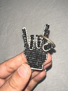 handmade Beaded Hand Keychain