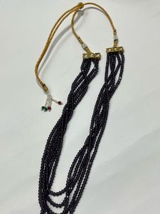 Multi-Strand Purple Beaded Necklace Set