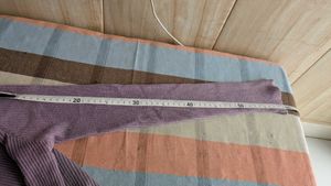 Lilac Ribbed Knit Sweatshirt