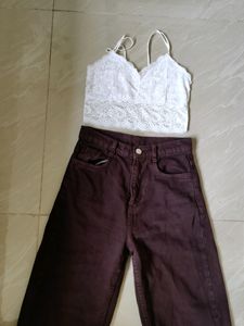 Brown Flare Pants