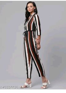 Stylish Striped Jumpsuit
